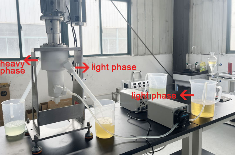 Trialkylacetic acid / Tertiary carbonate Continuous Separation Water washing project